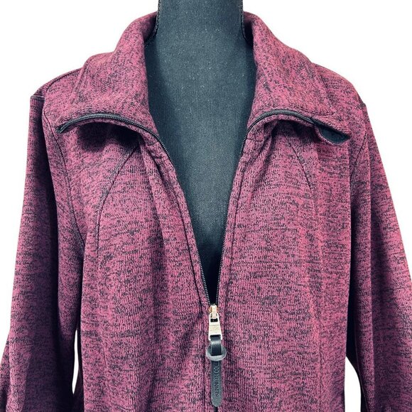Kenneth Cole Reaction Purple Knit Headphone Access Full Zip Coat Size XXL - Picture 6 of 14